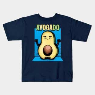 avocado yoga funny Kids T-Shirt